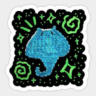 Crochet Stingray Sticker